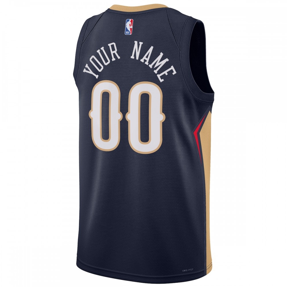 New Orleans Pelicans Unisex 2022/23 Swingman Custom Jersey Navy - Icon Edition-Pro Kit Vault | Brand New 26/27 Sports Jerseys